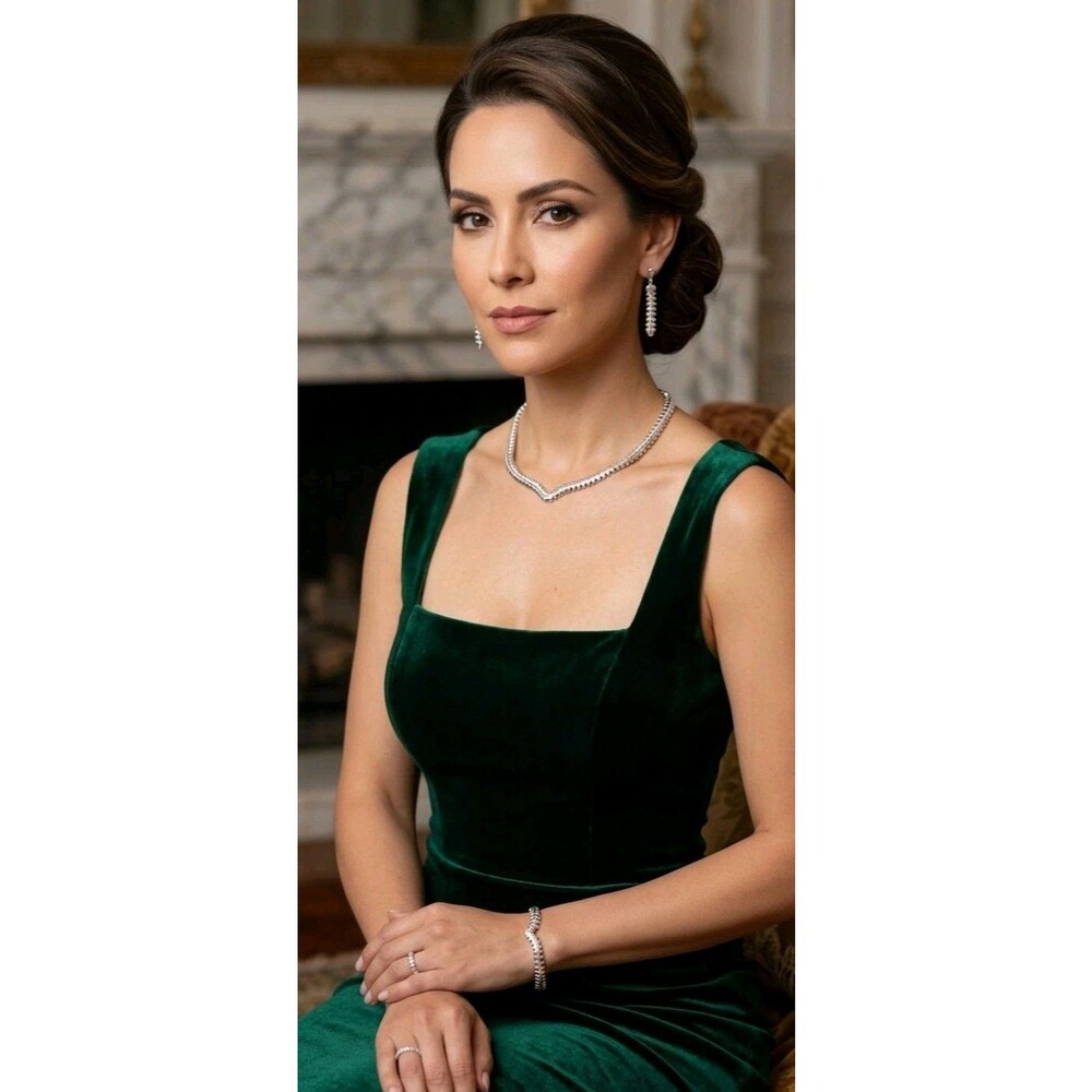Mexican Sterling Silver Collar Necklace Bracelet Earrings & Ring(6.5) Set